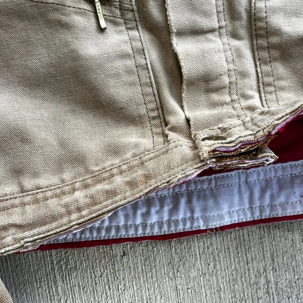 Carhartt cropped detroit style brown work wear jacket